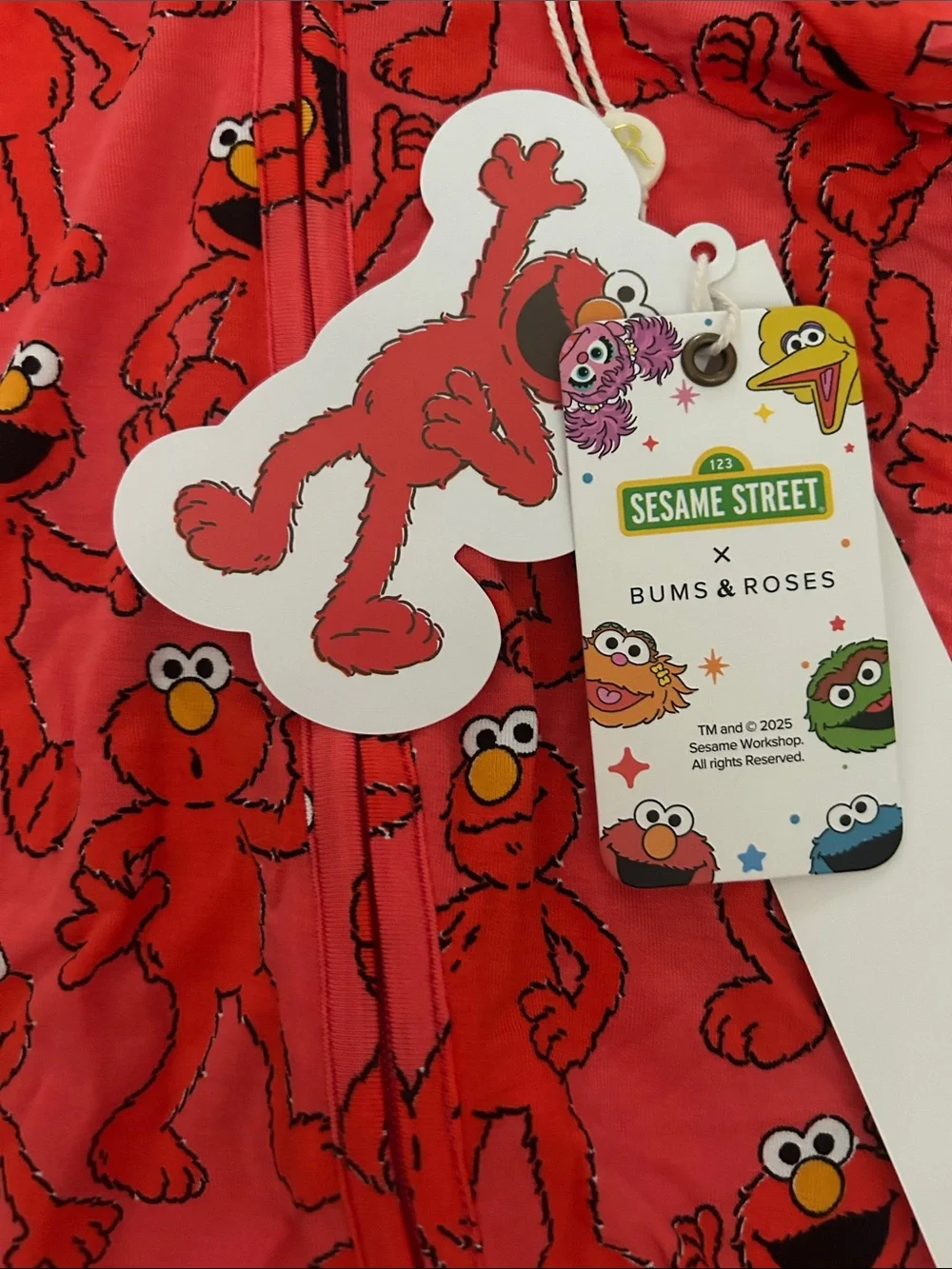 Elmo Sesame Street Bamboo Convertible Footie Pajamas
